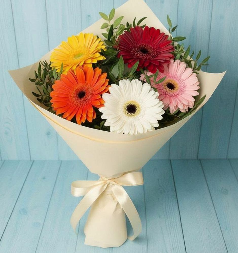 Букет цветов из: Герберы в Советской Ставропольского края