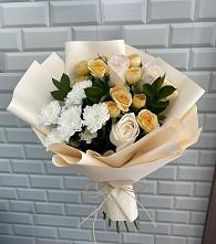 Букет цветов из:  Розы и Хризантемы в Советской Ставропольского края