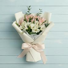 Букет цветов из:  Альстромерии #REPLACE_PRED# Советской Ставропольского края