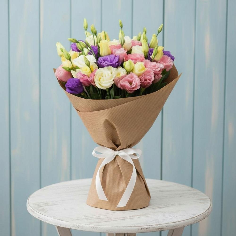 Букет цветов из: Лизиантусы в Советской Ставропольского края