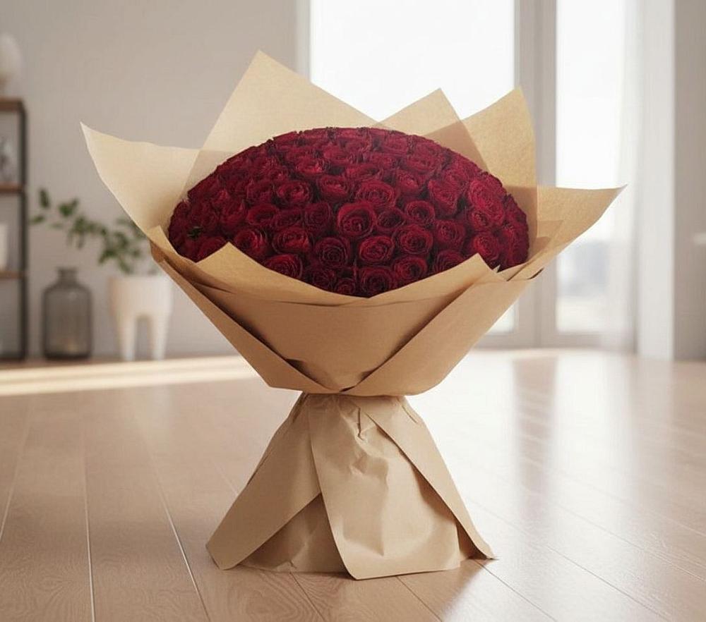 Букет 101 Красная роза в Советской Ставропольского края