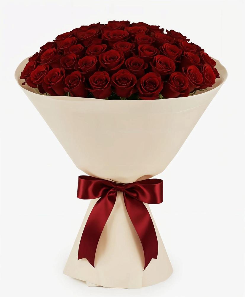 Букет 101 Бордовая роза Блэк Бакарра в Советской Ставропольского края