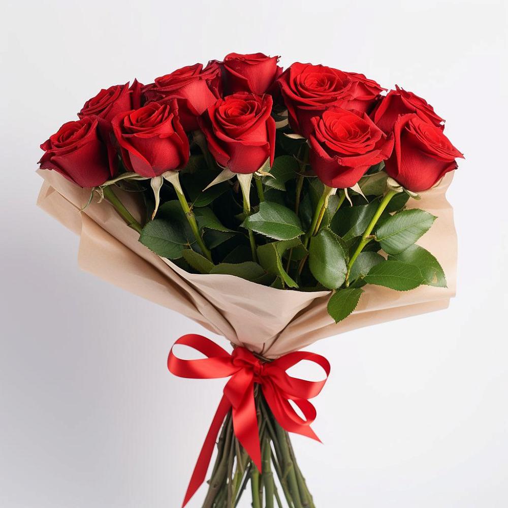 Букет 11 Красных роз Эдлесс Лав в Советской Ставропольского края